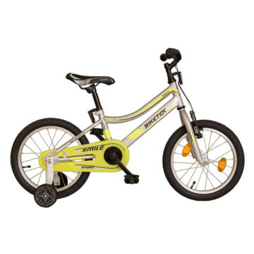 Koliken gyermek bicikli 16" Biketek Smile ezüst-neon