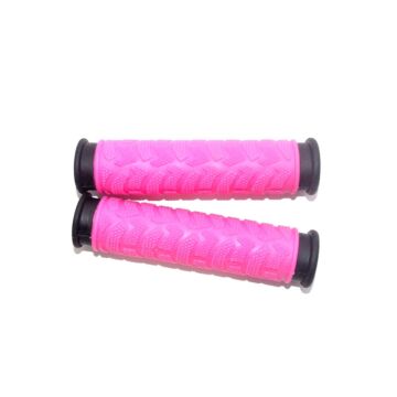 Kerékpár markolat gumis - pink 130 mm