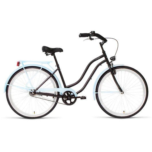 Koliken kerékpár 26" Cruiser női fekete-türkiz